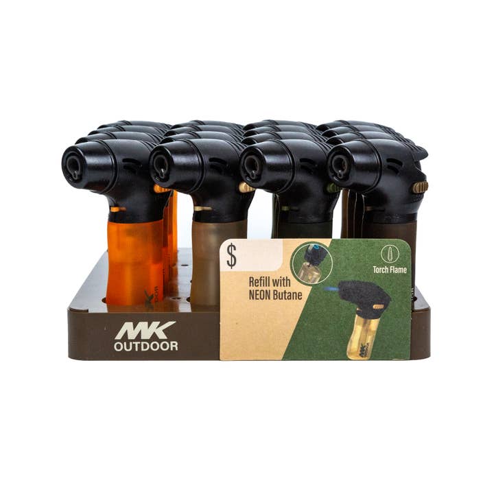 MK Lighter Company - Wholesale Lighter - MK Lighter Outdoor Series, 2PC Mini Torch Lighter For Tray