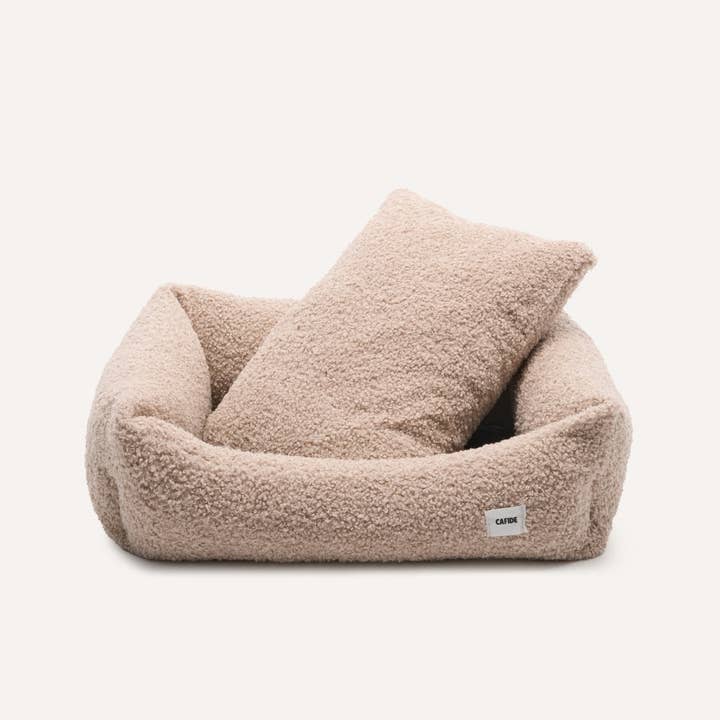 CAFIDE - Wholesale Pet Bed - Dog - Beige Sheepdog Bed, Snozy