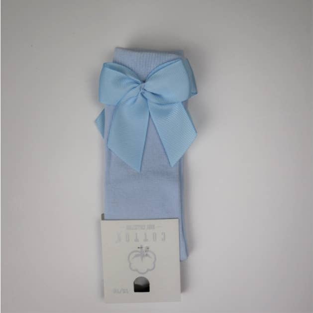 Cotton Socks – wholesale Socks – baby – MA101 HIGH SOCK CHILD WITH GROSGRAIN BOW 100% COTTON8