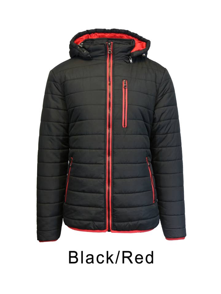 Galaxy By Harvic - Wholesale Puffer Jacket - Men's - Spire By Galaxy Men's Heavyweight Puffer Jacket with Detacha
