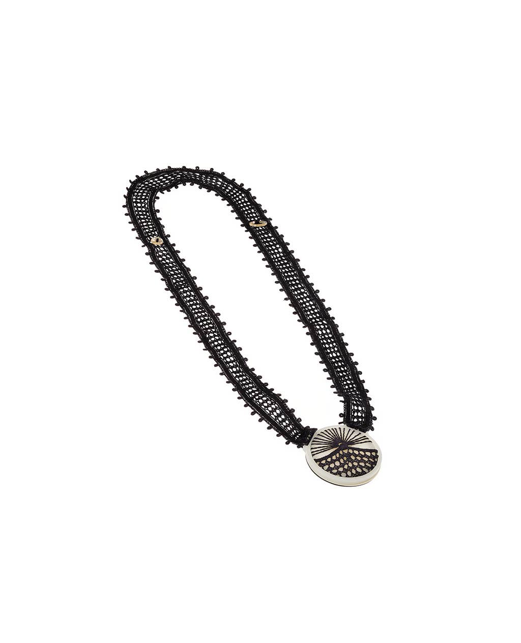 Finn - Wholesale Pendant/Charm Necklace - Memoria do Oficio Sol Necklace Preto1