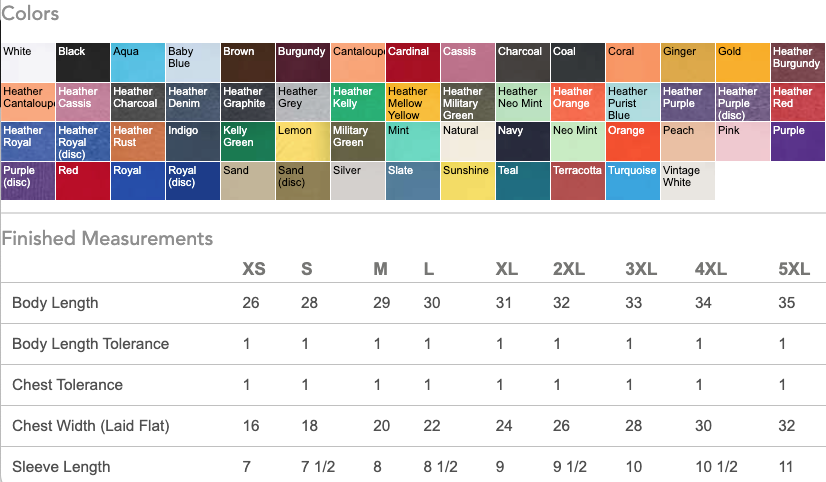 Total Apparel - Wholesale T-Shirt - Men's - Tultex Fine Jersey Blank T-Shirt 100% Cotton | 20257