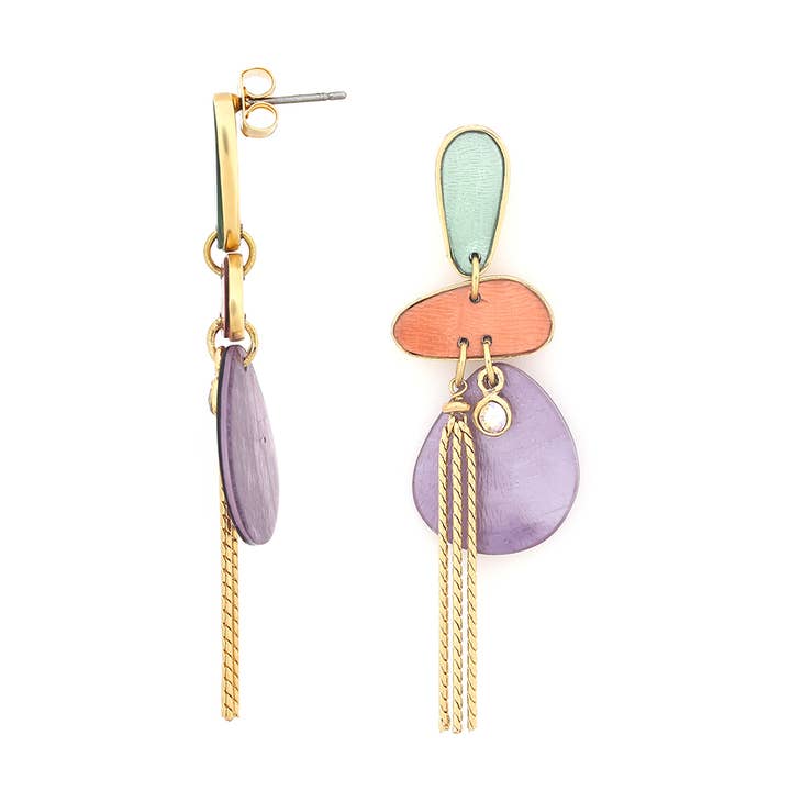 Aurore Inverted Drop Post Earrings for wholesale by ELKA LONDON