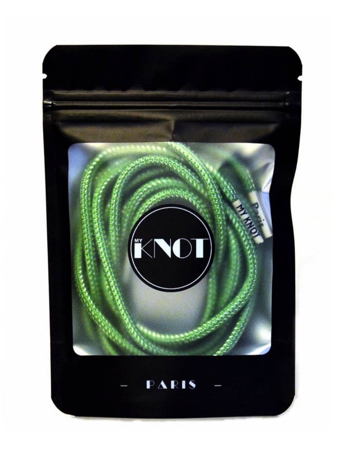 Lurex Skosnören Silverglans för wholesale av MY KNOT PARIS