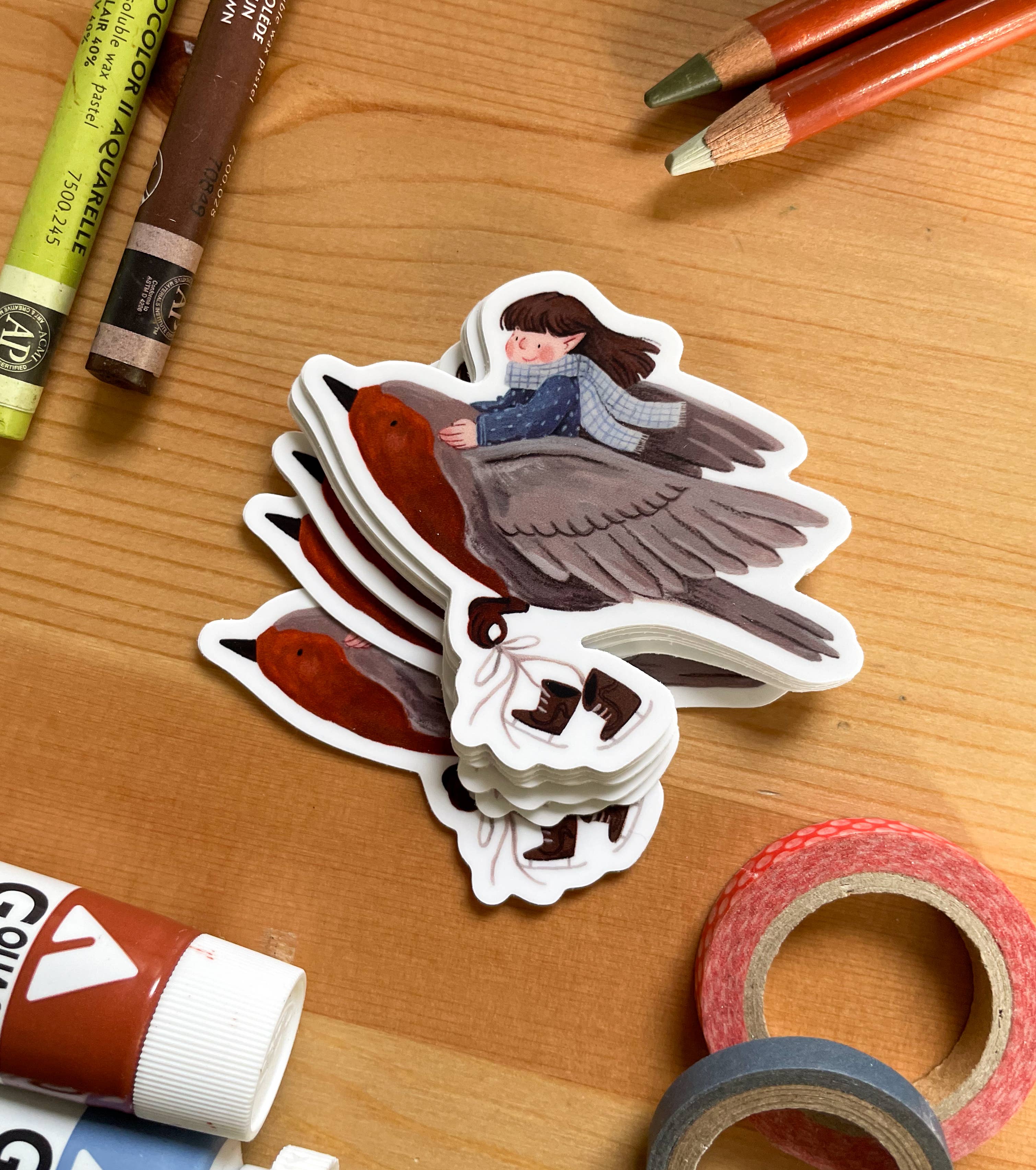 Leah Bees Creations - Wholesale Sticker - A winter's fight - Vinyl Sticker 2