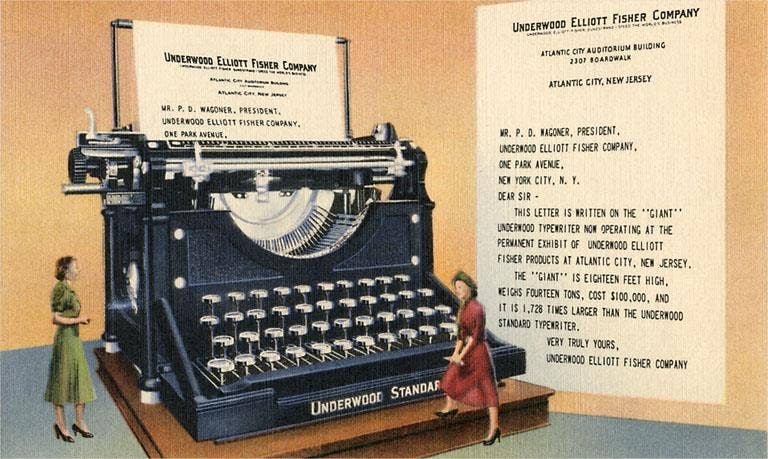 Found Image Press - Vendita all'ingrosso Stampa artistica - Stampa d'Arte LT-150 Gigante Macchina da Scrivere d'Epoca