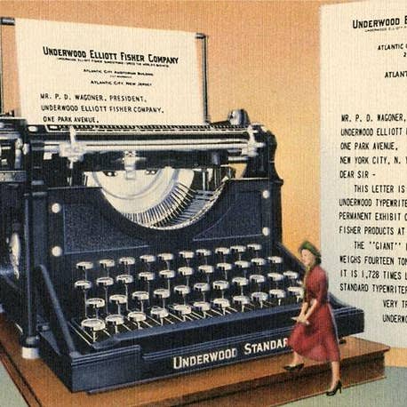 Found Image Press - Vendita all'ingrosso Stampa artistica - Stampa d'Arte LT-150 Gigante Macchina da Scrivere d'Epoca0