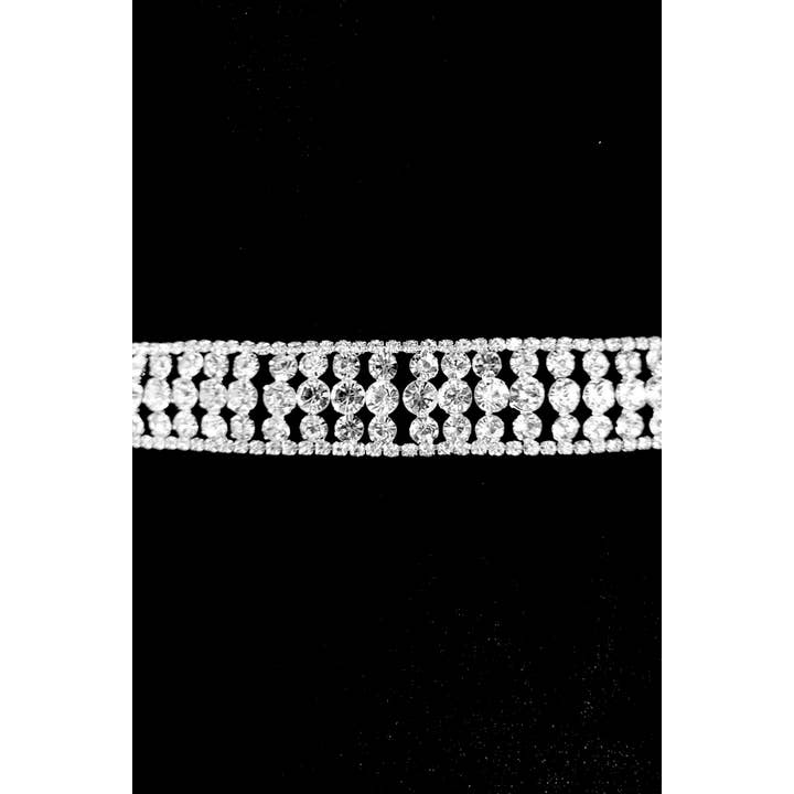 Chicas - Wholesale Belt – Women's - Crystal Jewel Belt With Tie on Sashes BT7032