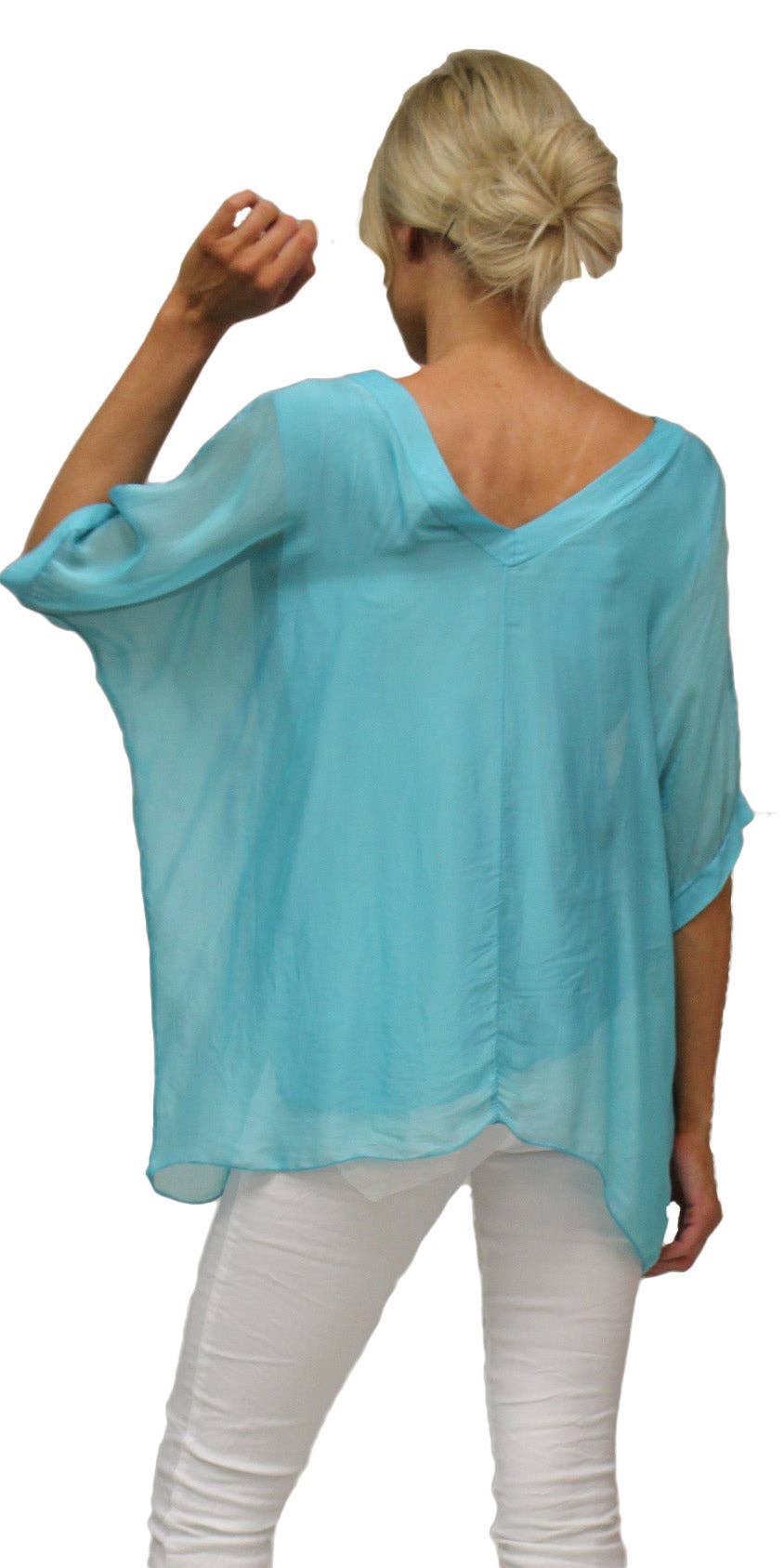 Gigi Moda - Wholesale Blouse - Women's - V-Neck Short Sleeve Blouse19