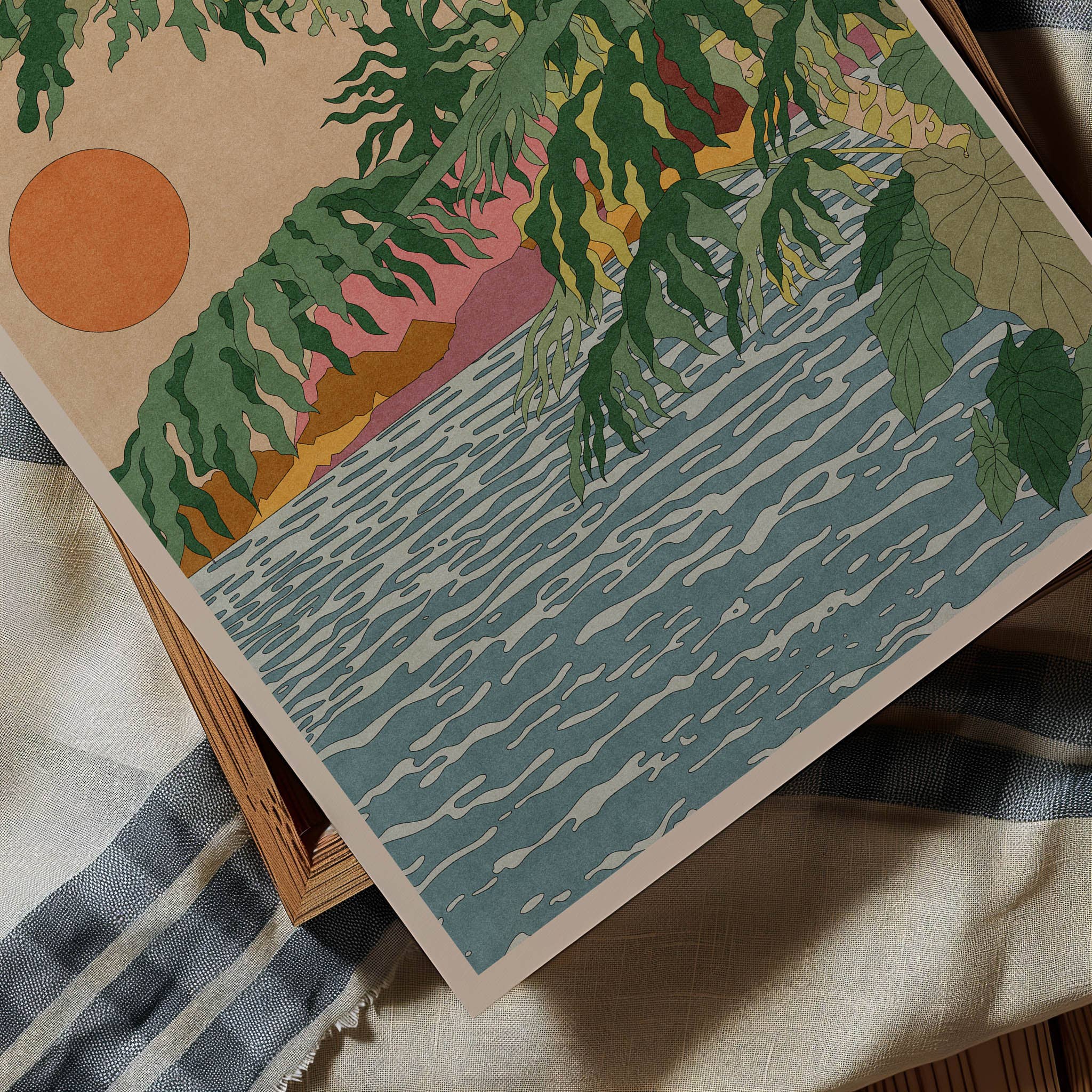 OMG Kitty - Wholesale Art Print - Orange Moon Art Print: Botanical Tropical Wall Art1