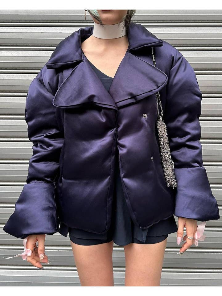 SUNDAY LIFE - Wholesale Puffer Jacket - Women's - REINE - ORIGINAL CUT SATIN DOWN JACKET5