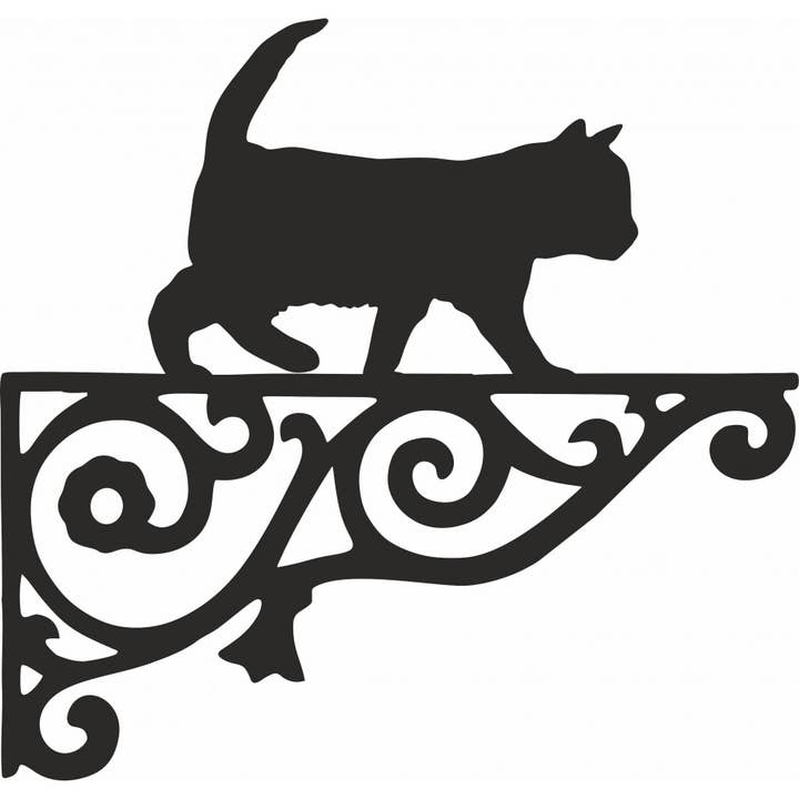 Kitten Ornamental Hanging Bracket for wholesale by Steel Images