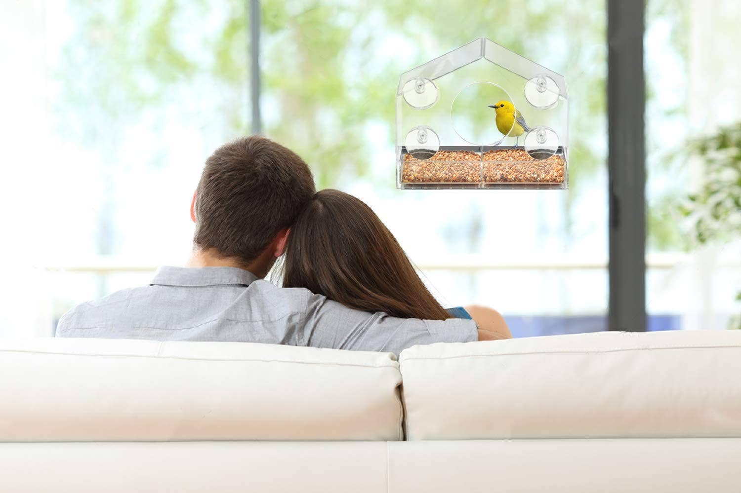 Ashman Online - Wholesale Throw Pillow Cover - Ashman Deluxe Window Bird Feeder, Spacious Design, Easy to Install, Clean and Fill, Great Gift for Friends and Family2