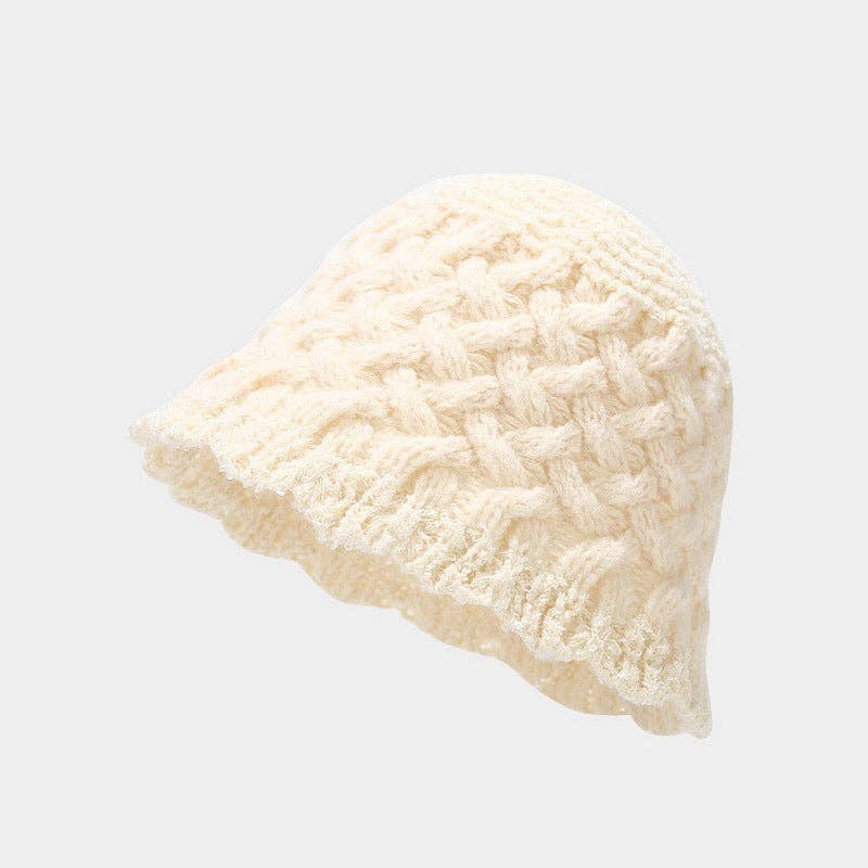 Dipped Shop - Wholesale Vissershoedje - Dames - Gehaakte, gebreide vissershoed met vintage twist DPBH03343