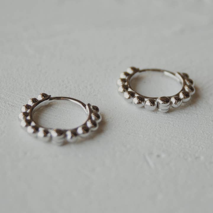 Olive Branch Jewelry & Co. - Wholesale Huggie Earrings - Sunny Bubble Huggie Hoop Earrings0