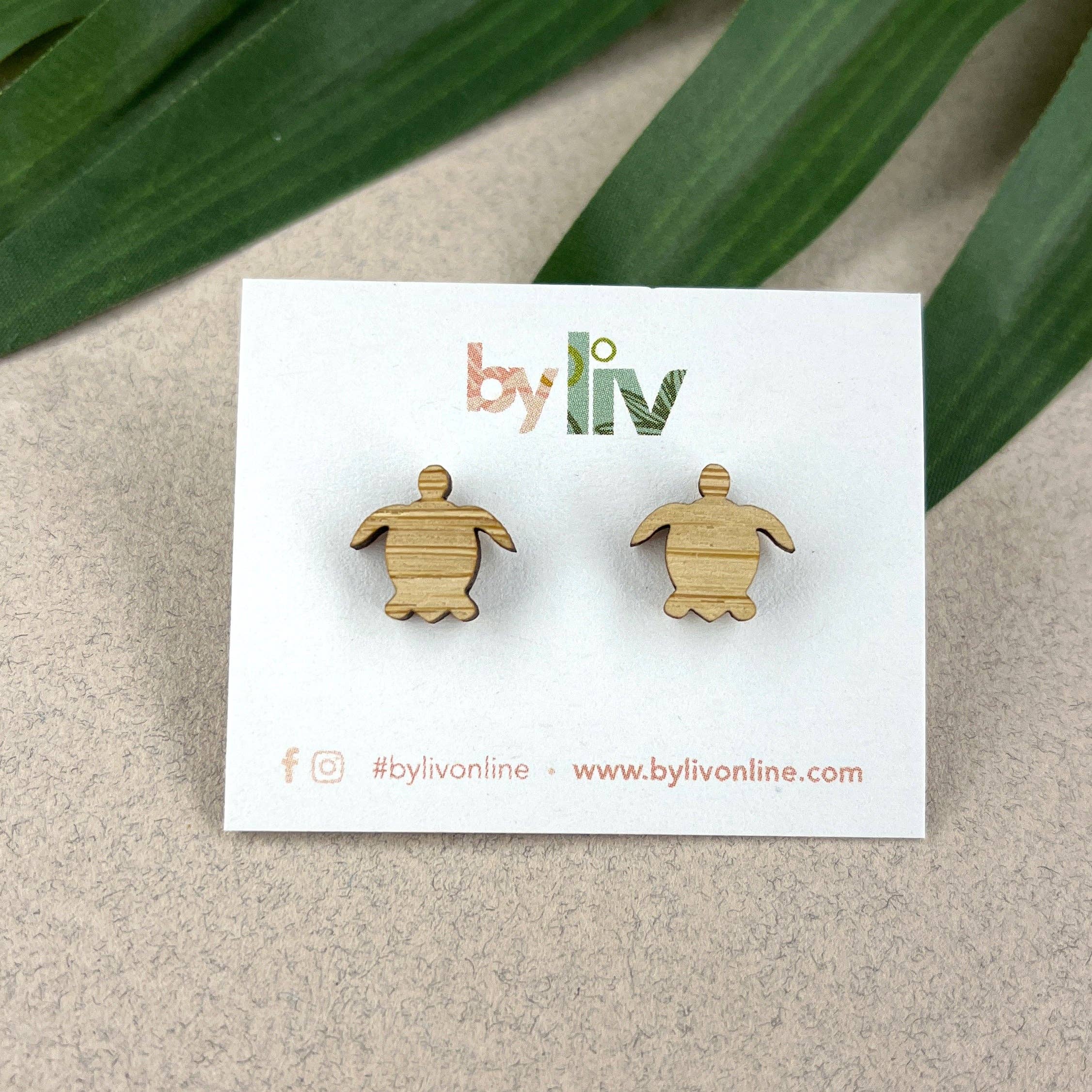 By Liv - Wholesale Stud/post earrings - Tully Turtle - Studs