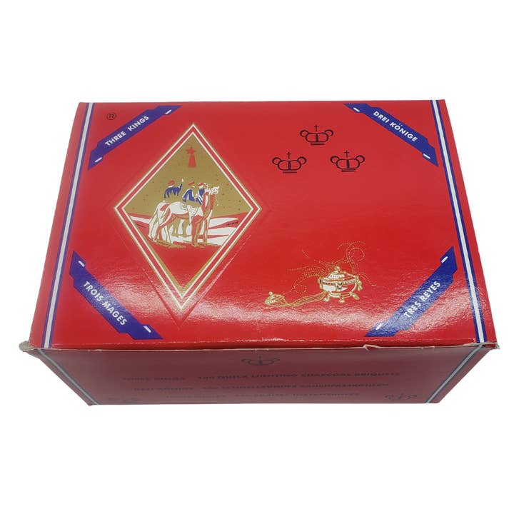 Botanica Luz Del Dia Inc - Vendita all'ingrosso Incensi - Scatola di bricchette a carbone Three Kings (in carbonio), confezione da 100 pezzi