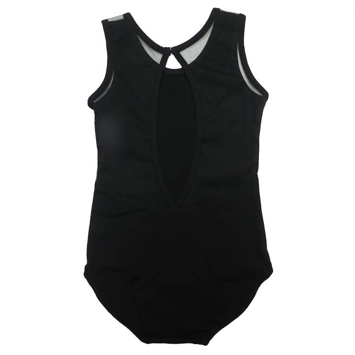 Wenchoice - Wholesale Leotard – Child - Black Ring Back Tank Top Leotard1