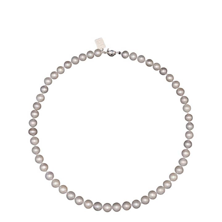 703-07-S | 7MM GRAY FRESHWATER CULTURED PEARL NECKLACE 18" for wholesale by Girl With A Pearl