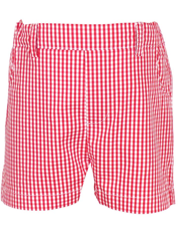 Alexander Short i Red Gingham för wholesale av The Yellow Lamb