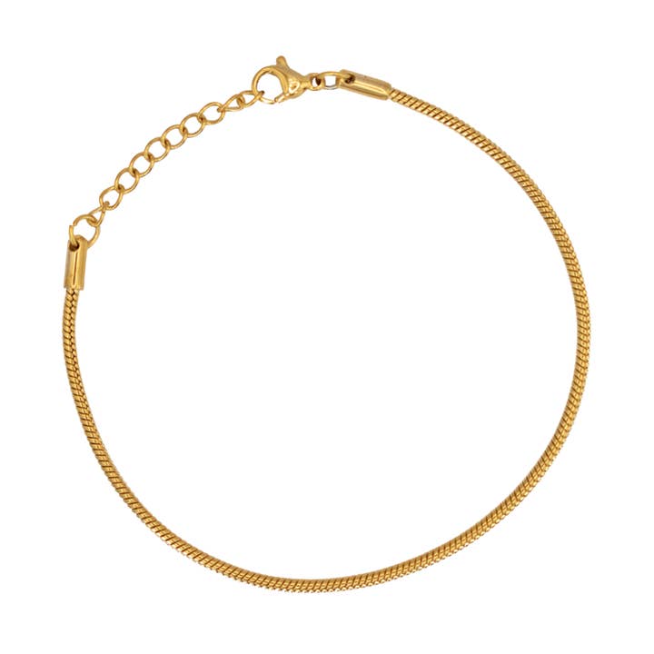 Bracciale Serpente Oro (2MM) per la vendita all'ingrosso da parte di Twistedpendant