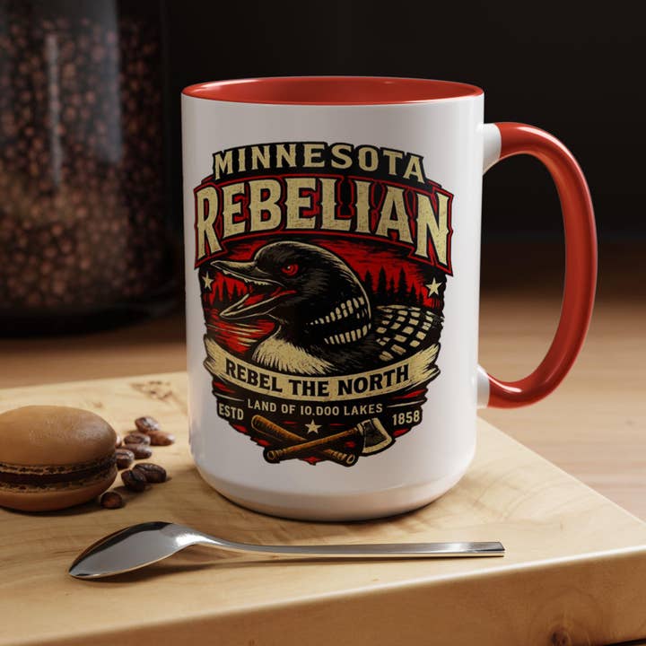 Minnesota Rebel Loon Mug, MN Rebel Alliance Coffee Cup for wholesale by Tevatino