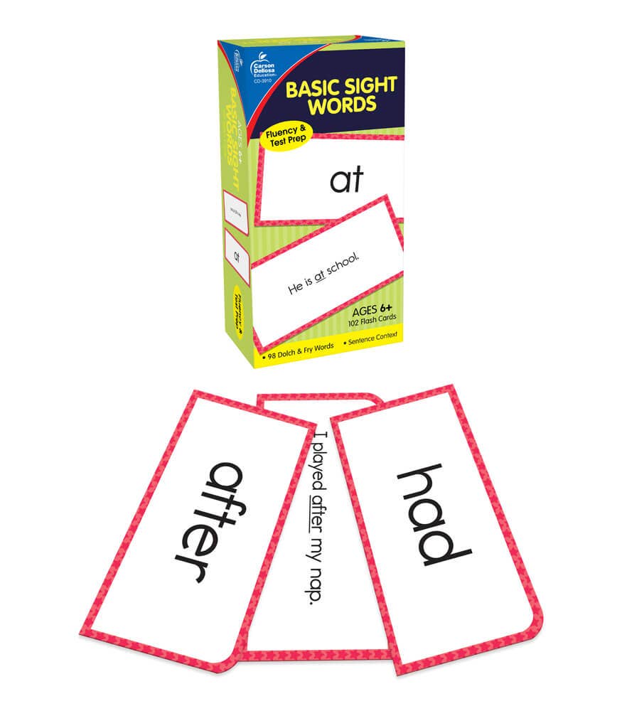 Carson Dellosa Education - Wholesale Learning Cards - Kids & Baby - Basic Sight Words Flash Cards, Ages 6 - 9