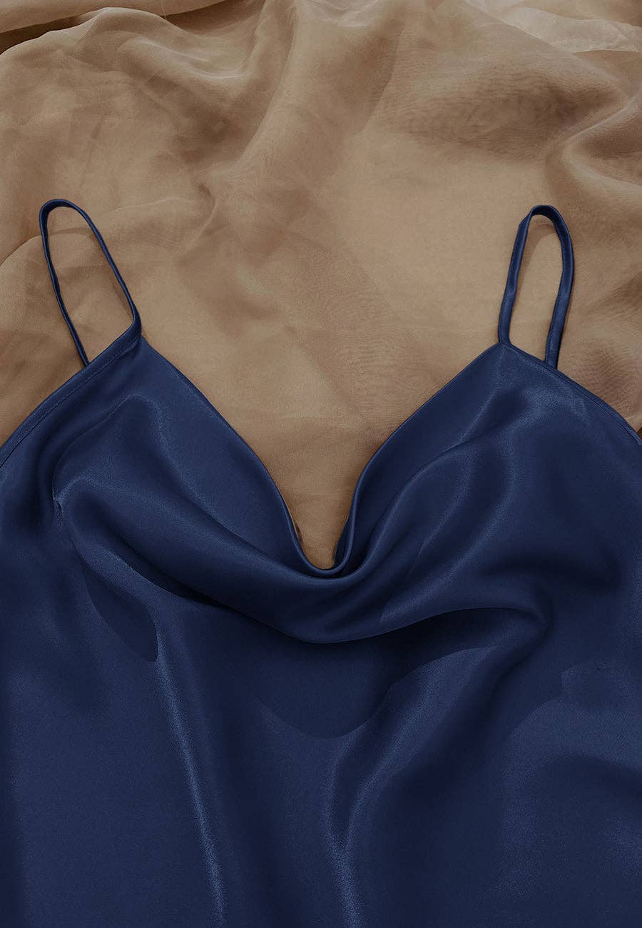 Anna Kaci Wholesale - Wholesale Lounge Set - Women's - Cowl Tank and Shorts Lounge Set5