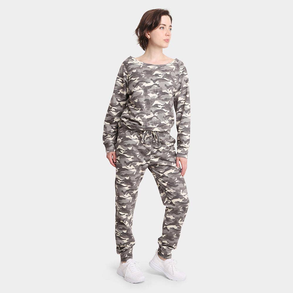 Sensibling Corp. - Wholesale Lounge Sweatpants/Joggers - Women's - Camouflage Patterned Loungewear Pants2