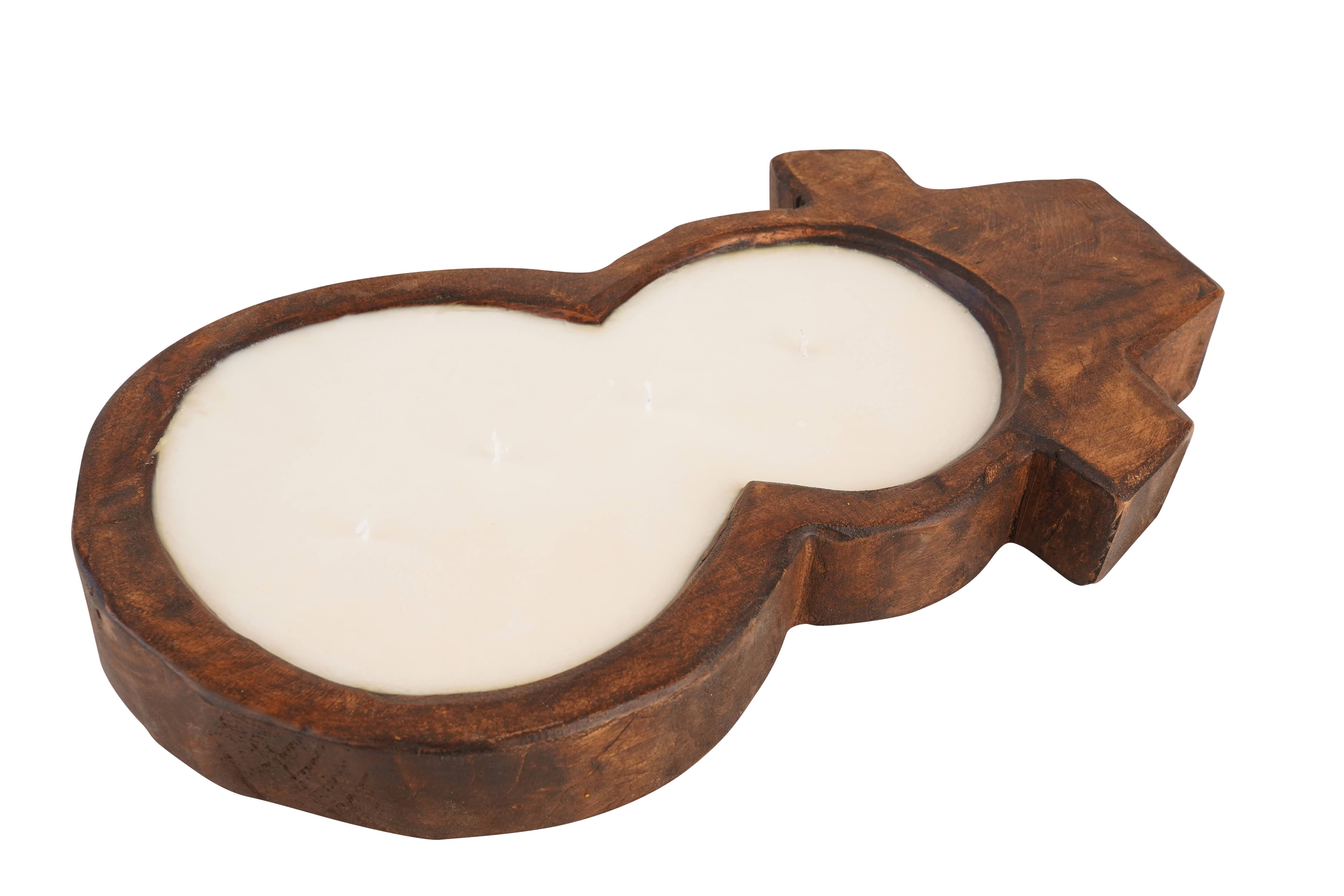 My Amigos Imports - Wholesale Candle holder - CLEARANCE-Snowman Dough Bowl-Candle Ready-9x16-Lrg-Waxed-$141