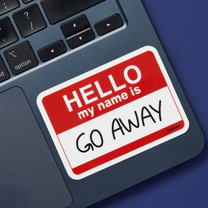 Hello My Name Is - Vinyl Sticker for wholesale by Higglebees