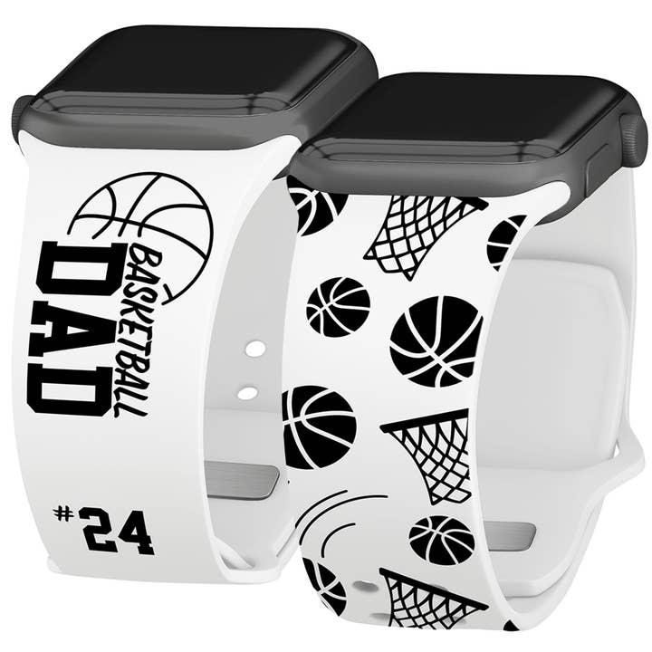 Basketbollpappa Anpassat HD Apple Watch-armband för wholesale av Affinity Bands