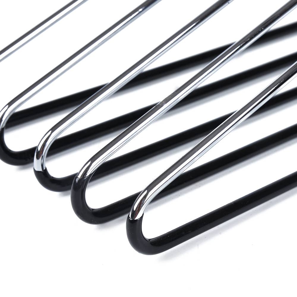 Quality Hangers - Wholesale Clothes Hangers - 8882 Metal Hanger with Black PVC coating on Bottom8