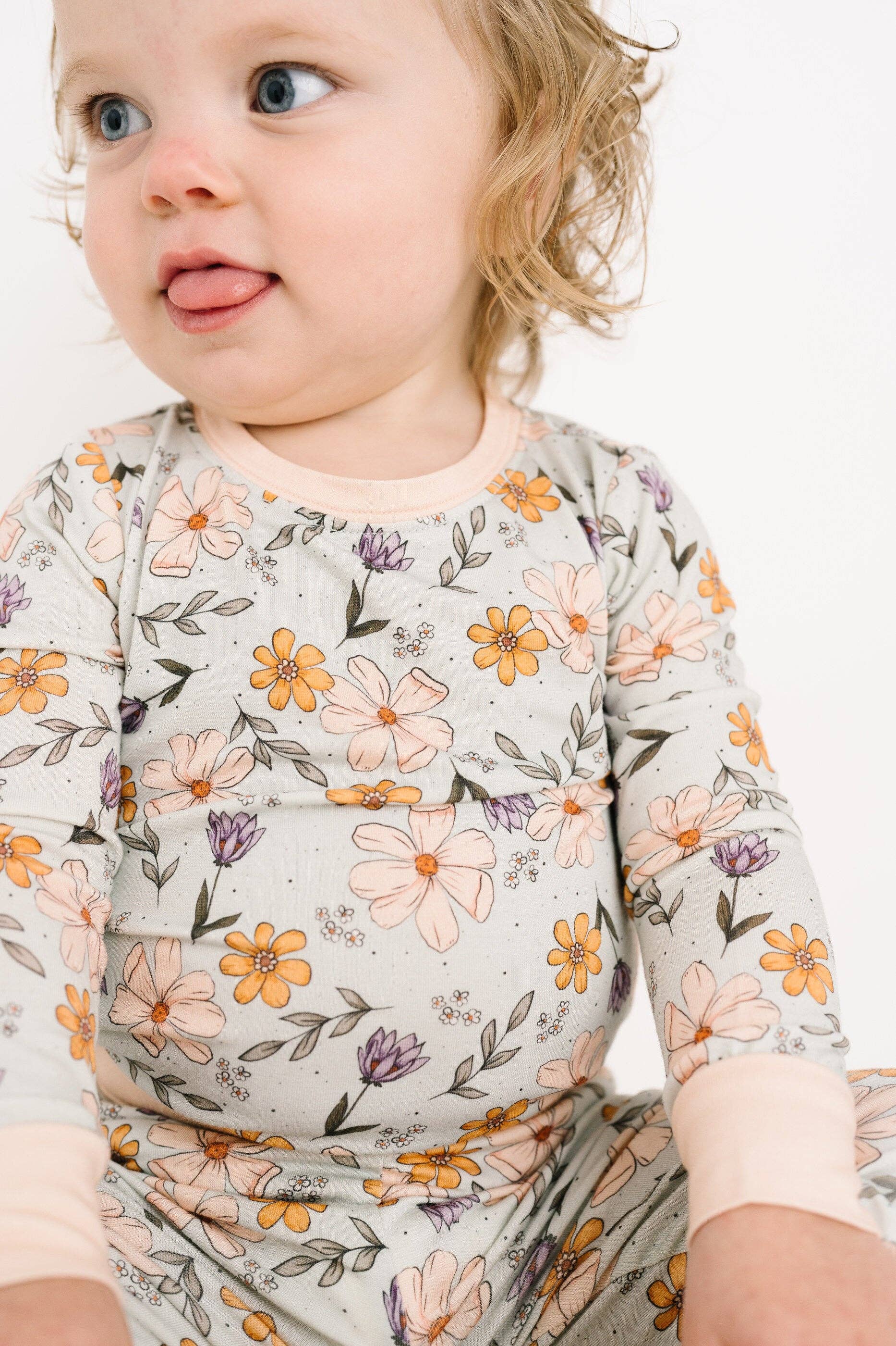 Little One Shop - Wholesale Top & Pant Set - Baby - Autumn Floral Bamboo Set7