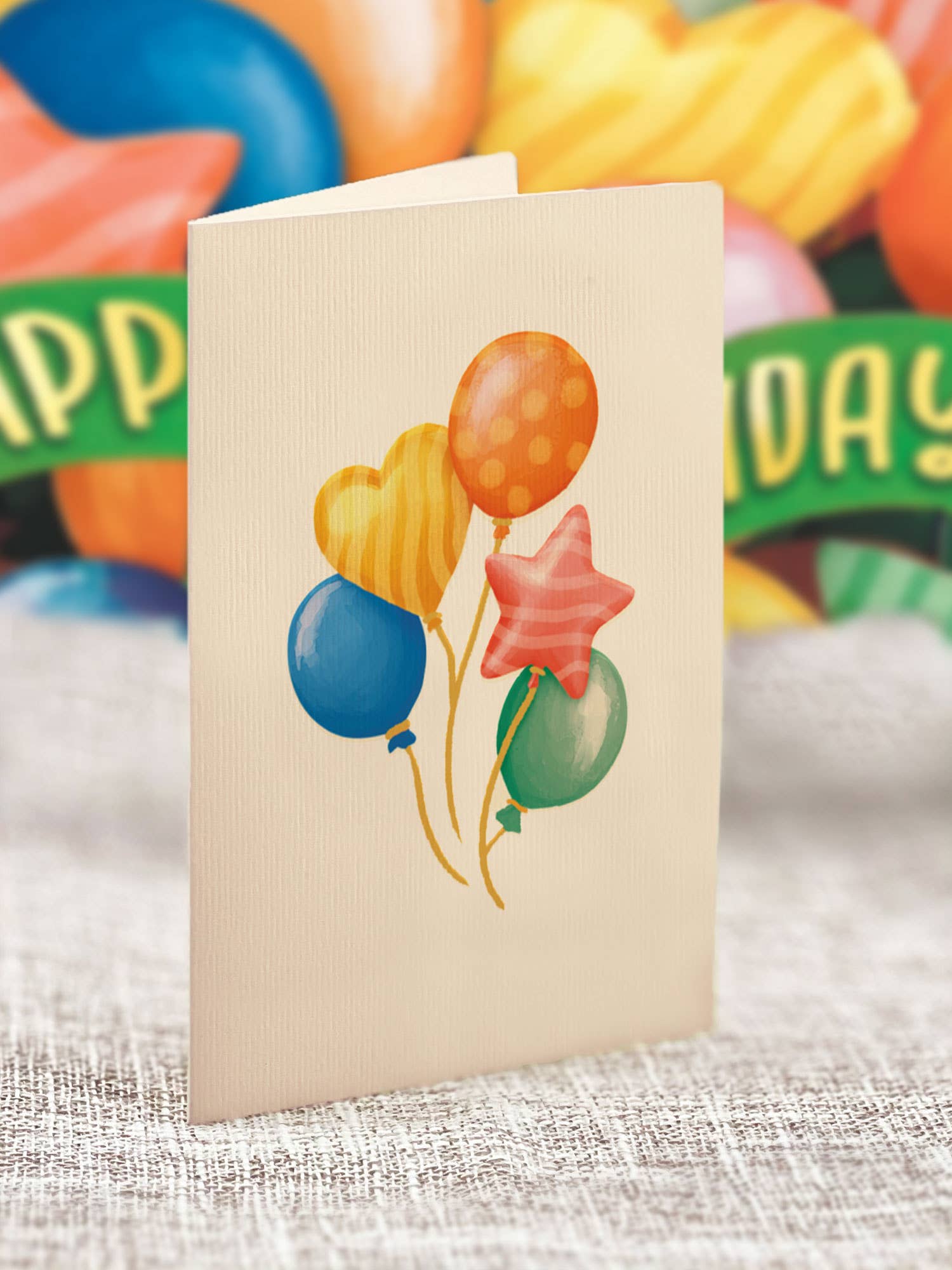 FreshCut Paper LLC – wholesale Birthday card – Mini Birthday Balloons (10 Mini Pop-up Greeting Cards)4