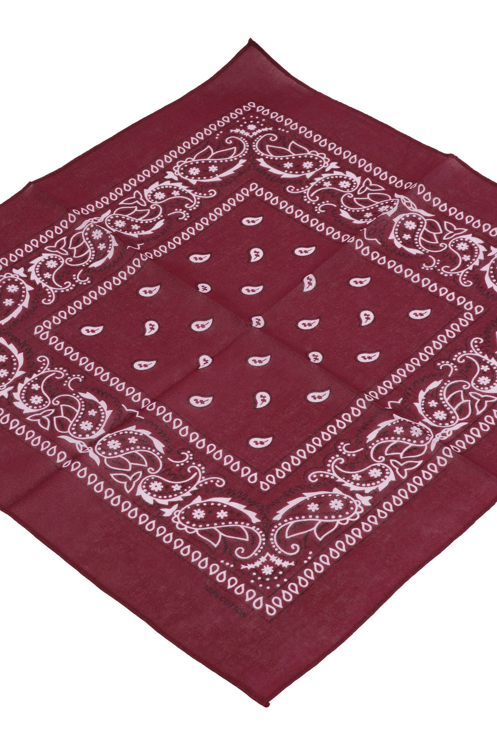 Cap Zone – Engroshandel Bandana - Dame – Klassisk firkantet bandana i bomuld med paisleyprint36