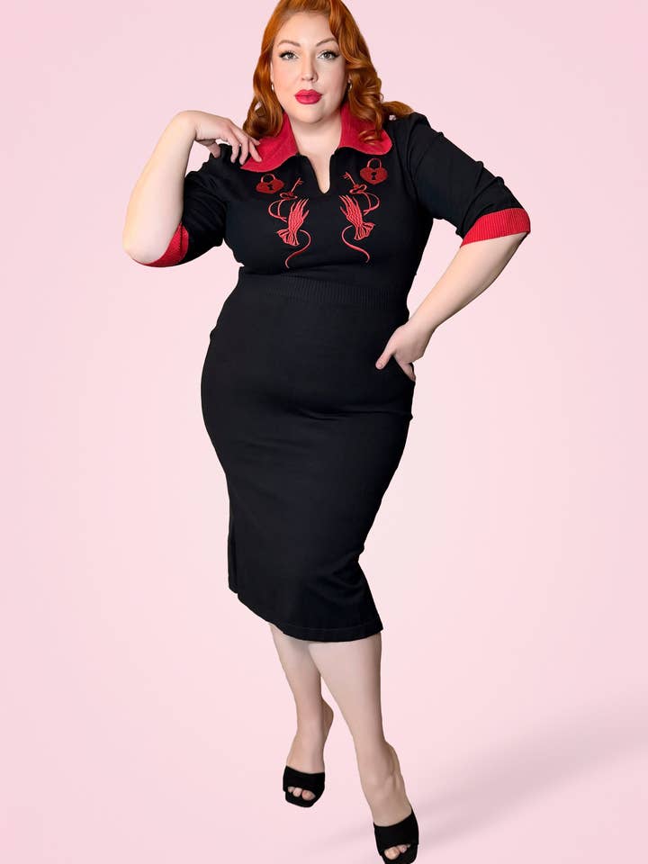 Elle Rebel - Wholesale Dress - Women's - Key to My Heart Knitted Dress8