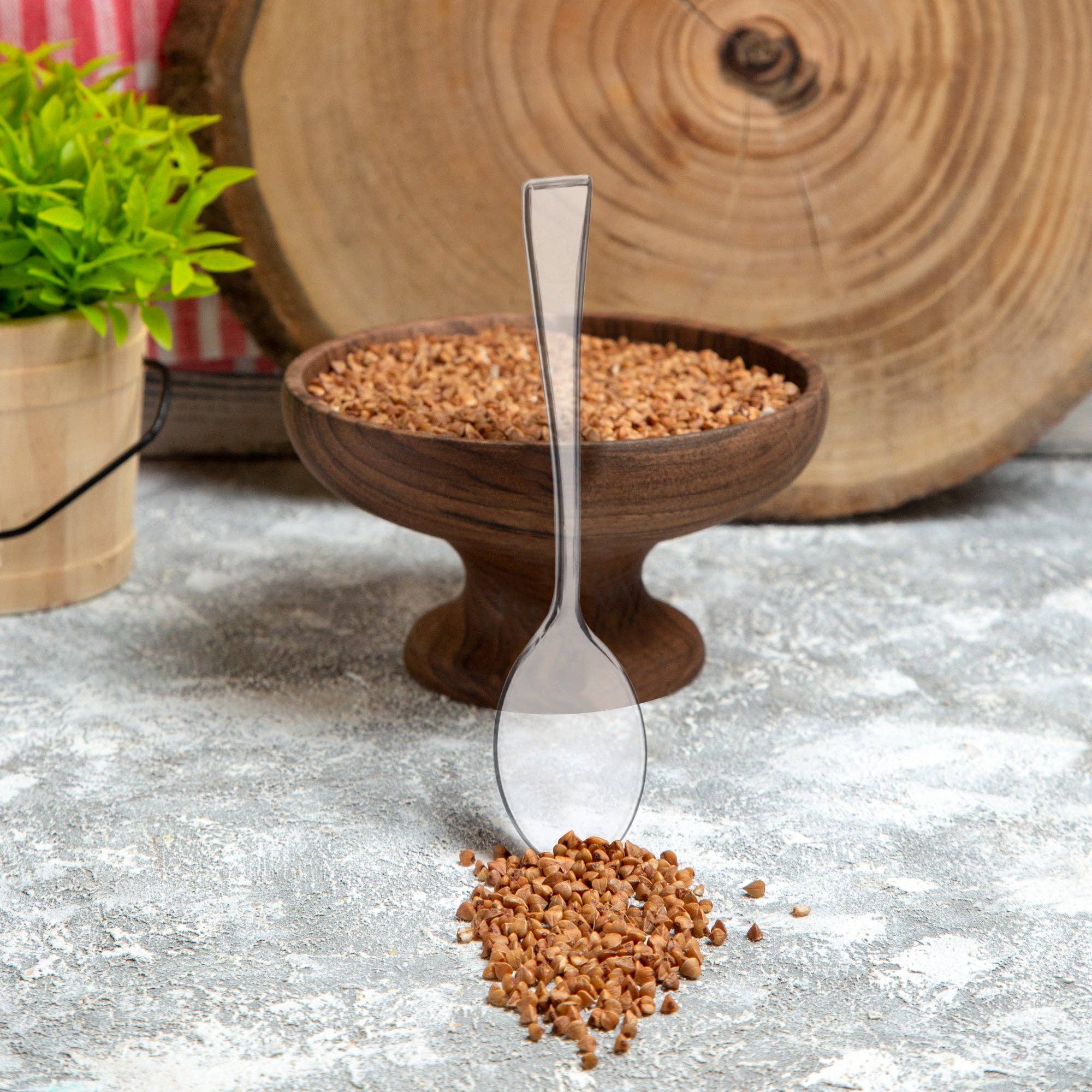 Smarty had a Party - Wholesale Disposable Tableware Pack - Clear Mini Plastic Disposable Tasting Spoons - 24 pcs7