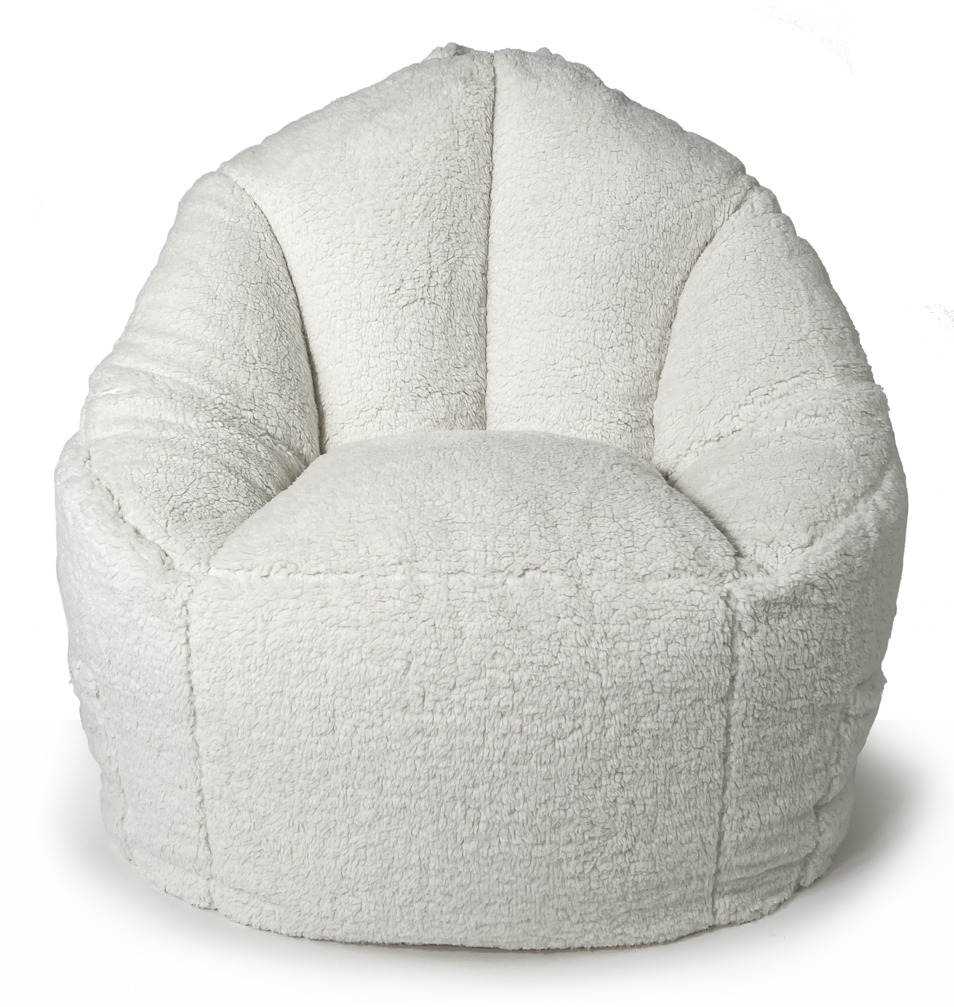 Mimish - Wholesale Chair - Campus Round Beanbag in Cozy Sherpa - Coconut0