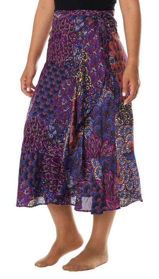 Studio 12 Collective (previously Ethnic Lanna) - Wholesale Skirt - Women's - Wrap Skirt Women's Printed Pattern - Thailand2