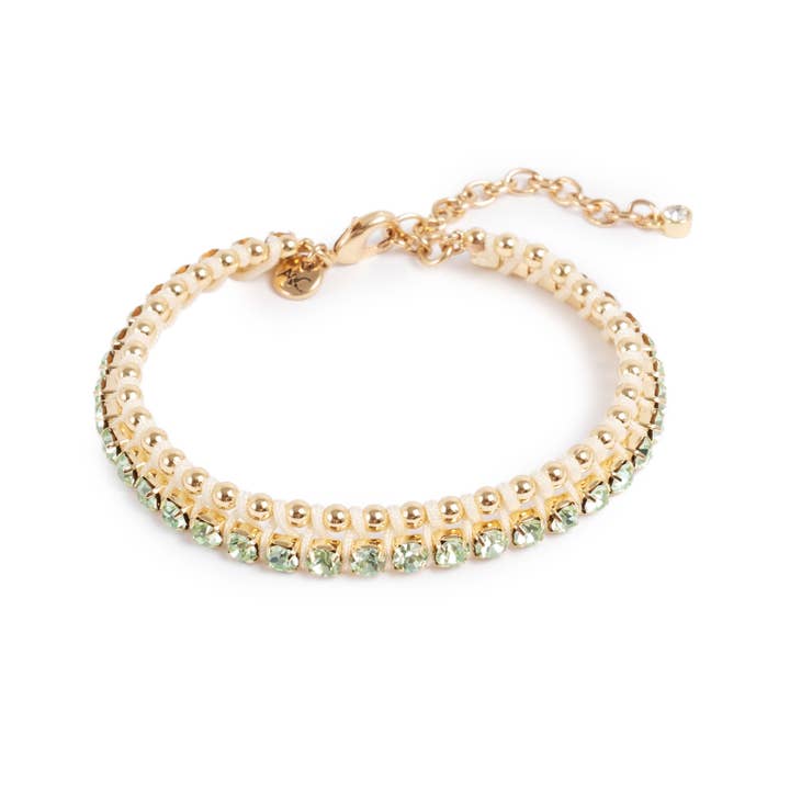 Serenity grønne krystaller armbånd for engroshandel hos A&C Oslo