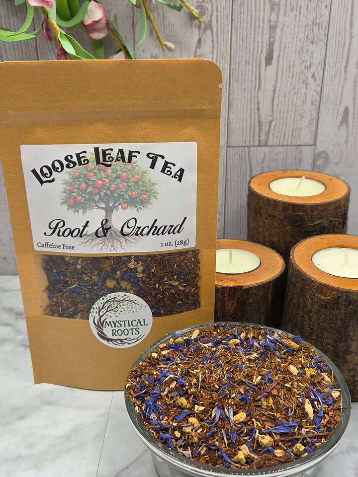 Root & Orchard – Grounded Fruit & Herbal Tea - Loose for wholesale by Mystical Roots