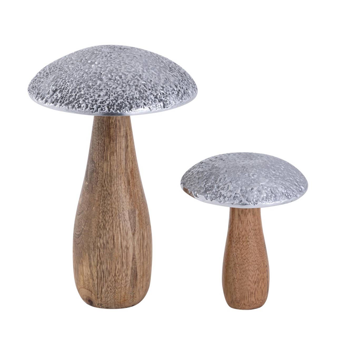 Voglrieder - Wholesale Decorative Figurine - Set of 2 mushroom decorative figures H20/12x13/10cm display2
