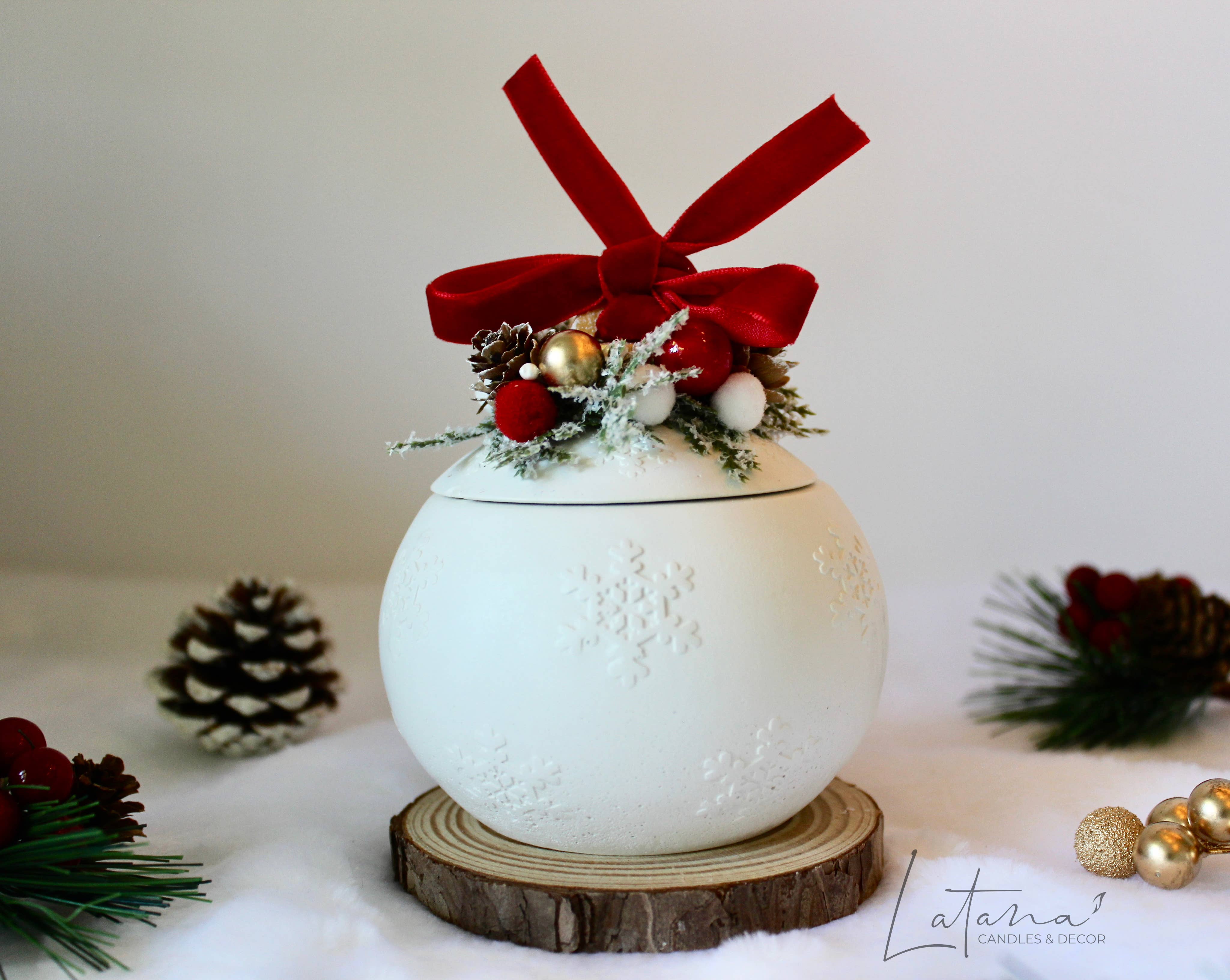 Latana Candles - Wholesale Jar/Filled Candle - Christmas candle | Christmas Ball Jar | Holiday Decor1
