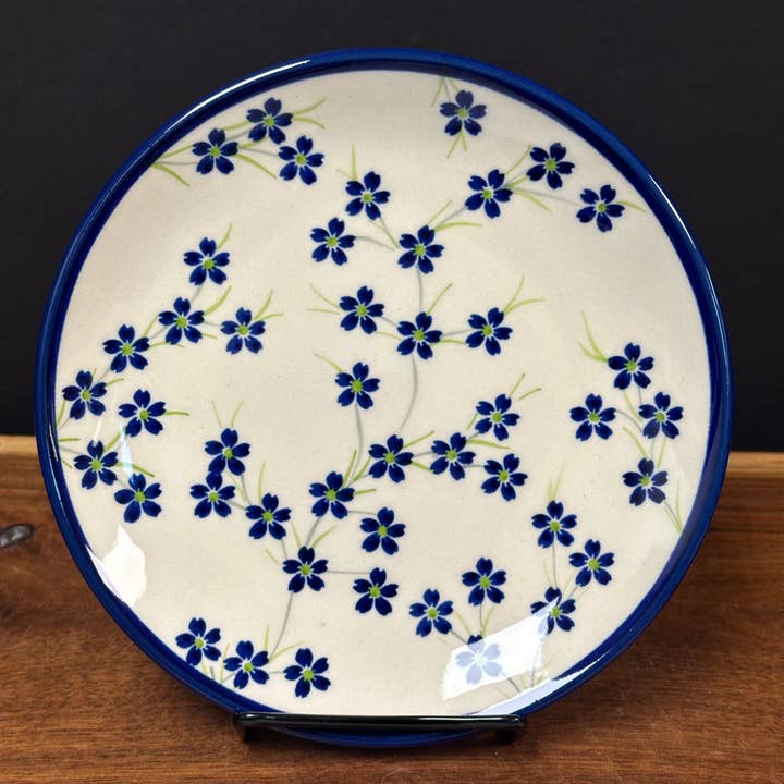 Plate, Salad 7.7”, Zaklady - Lil Blossoms for wholesale by Music City Polish Pottery