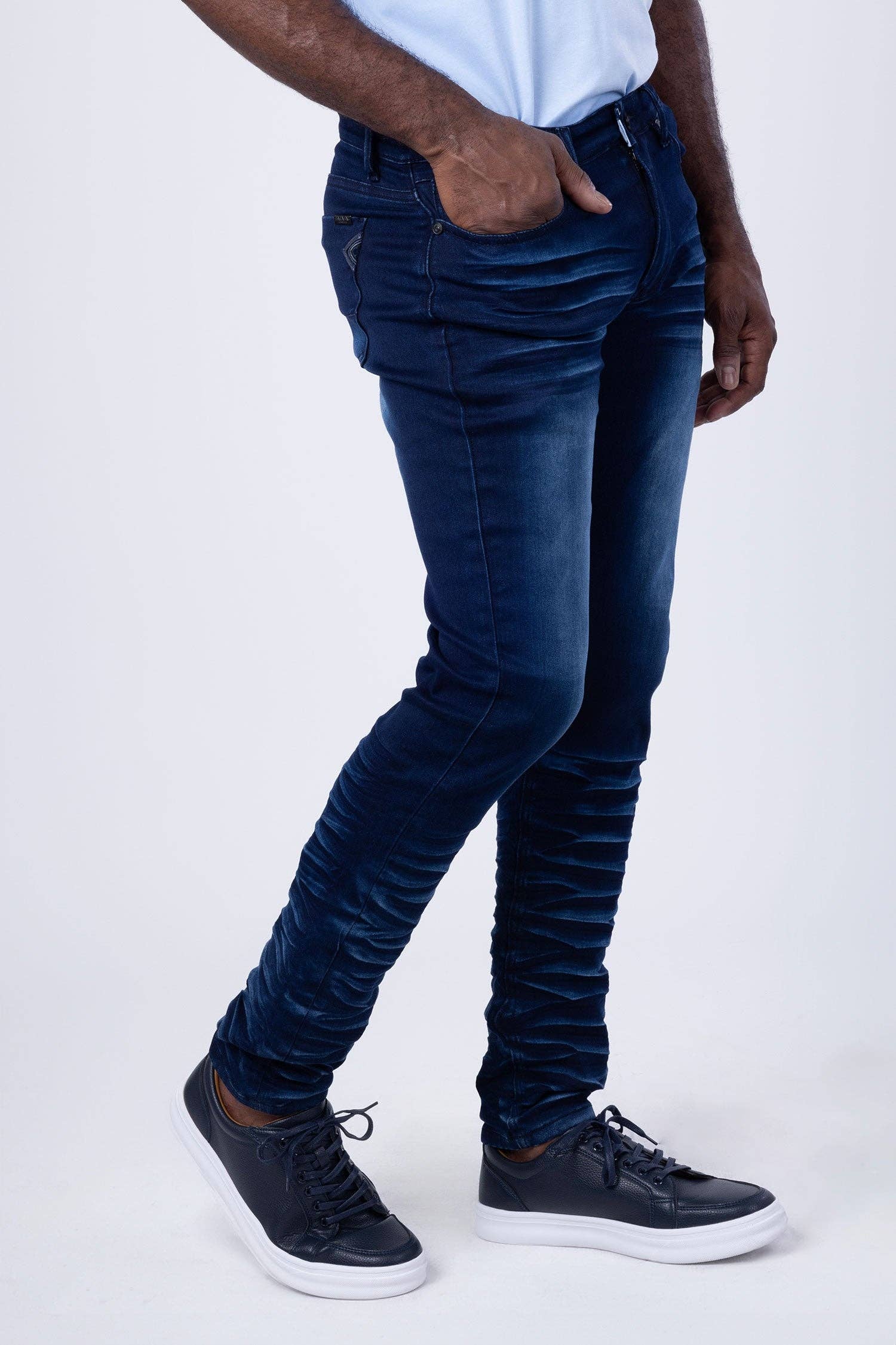 BARABAS - Wholesale Jeans - Men's - Men's Crumpled Effect Premium Denim Jeans 4JE149