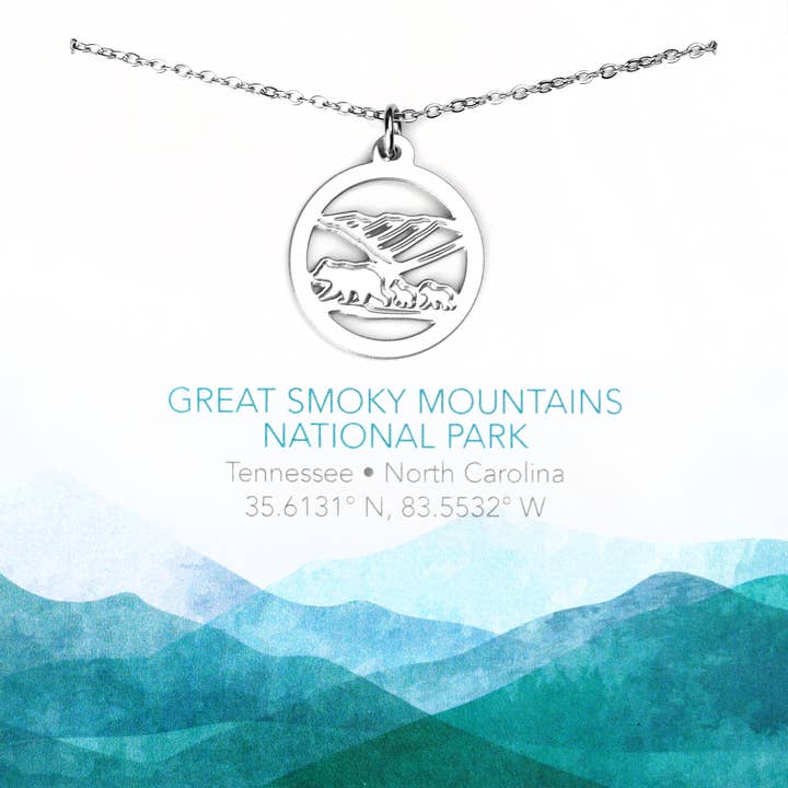 Great Smoky Mountains National Park Necklace (Bears) for wholesale by Melissa Lew