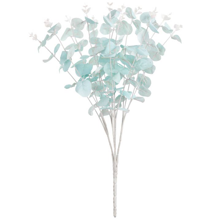 Eleganza Floral - Wholesale Artificial flowers - Eucalyptus Bush x 16 Blue