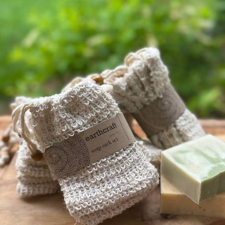 Earthcraft Home Co - Vente Pochette à savon - Sachets Écologiques pour Savon (Lot de 5)5