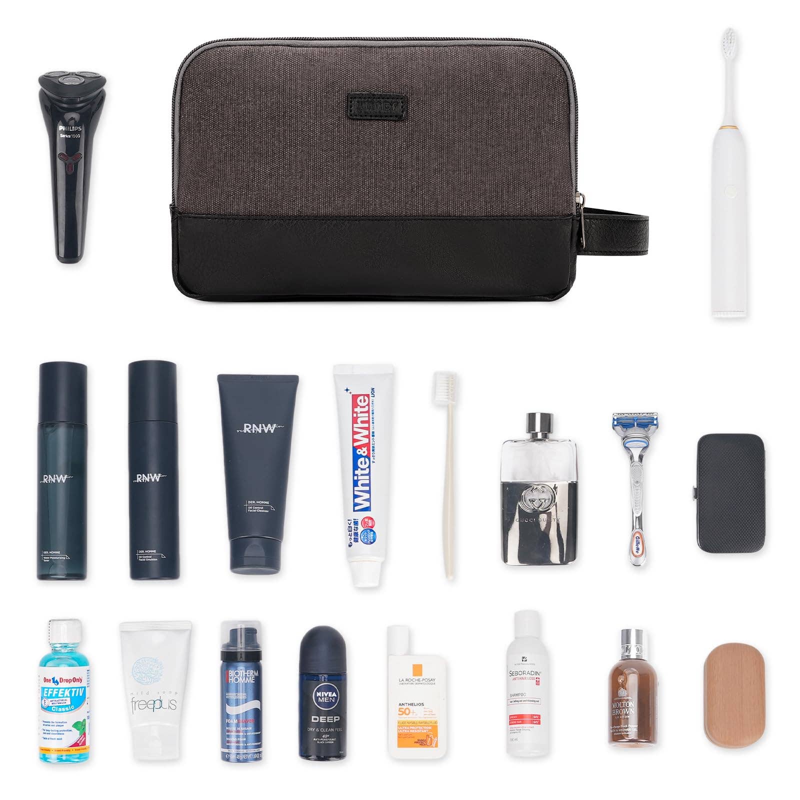 wandf - Wholesale Toiletry Bag - Men's - Canvas Travel Toiletry Shaving Bag Hanging Dopp Kit Unisex23